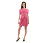 Fuchsia Polyester Casual Dress