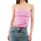 Multicolor Marabou Tank Tops