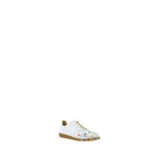 White Calf Leather Bos Taurus Low Top Sneakers