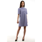 Purple Polyester Casual Dress