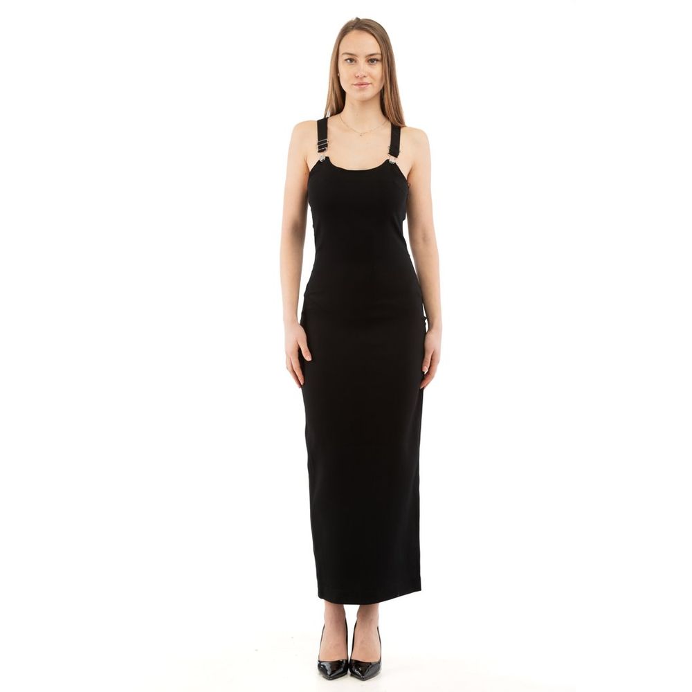 Black Marabou Casual Dress