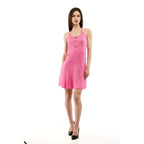 Fuchsia Viscose Casual Dress