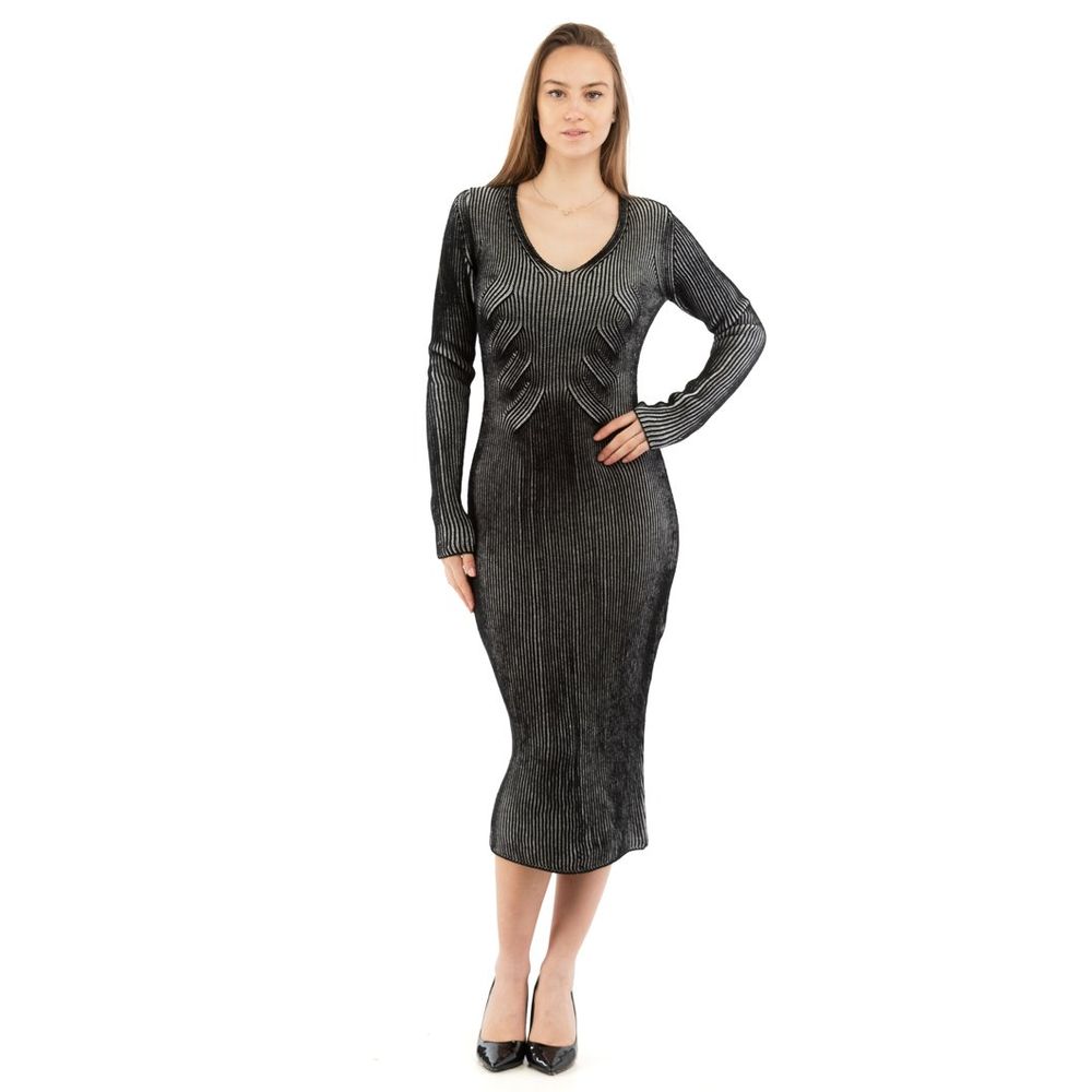 Multicolor Wool Casual Dress