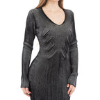 Multicolor Wool Casual Dress