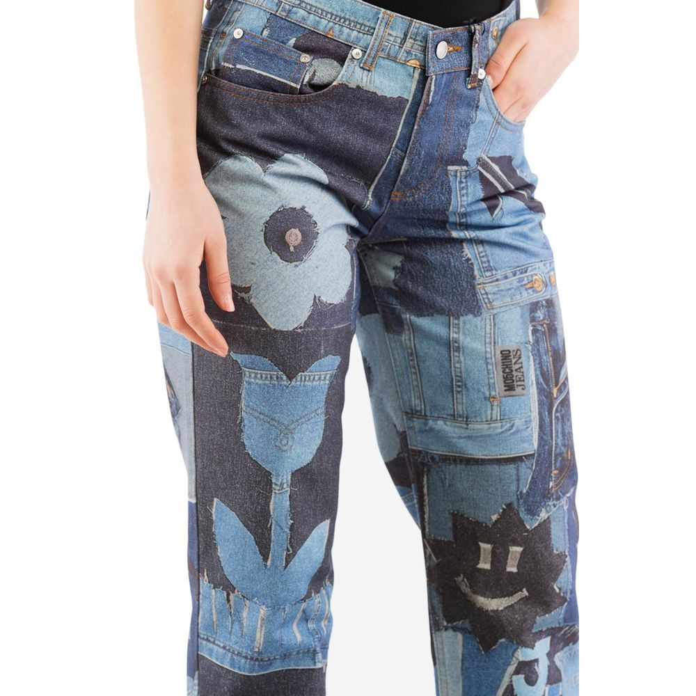 Multicolor Cotton Jeans Denim