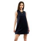 Blue Polyester Casual Dress