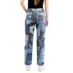 Multicolor Cotton Jeans Denim