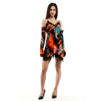 Multicolor Viscose Casual Dress