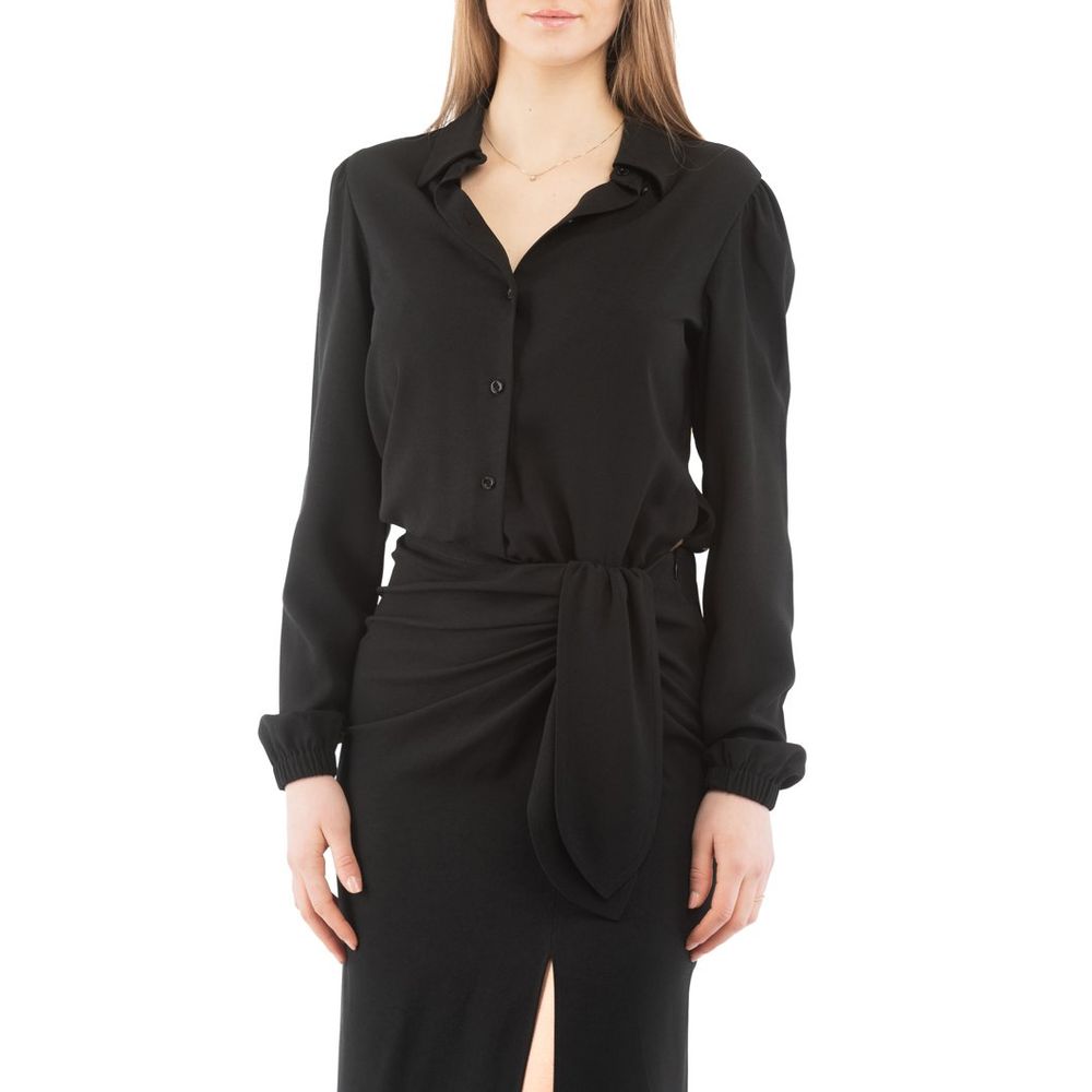 Black Marabou Casual Dress