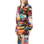 Multicolor Viscose Casual Dress