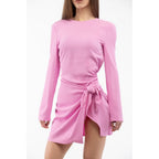 Multicolor Marabou Casual Dress