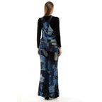 Multicolor Viscose Cropped Jeans