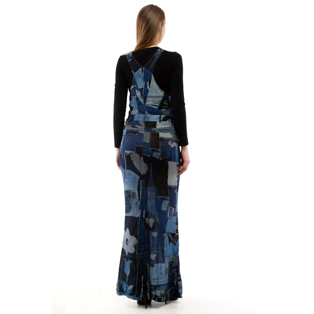 Multicolor Viscose Cropped Jeans