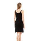 Black Viscose Casual Dress