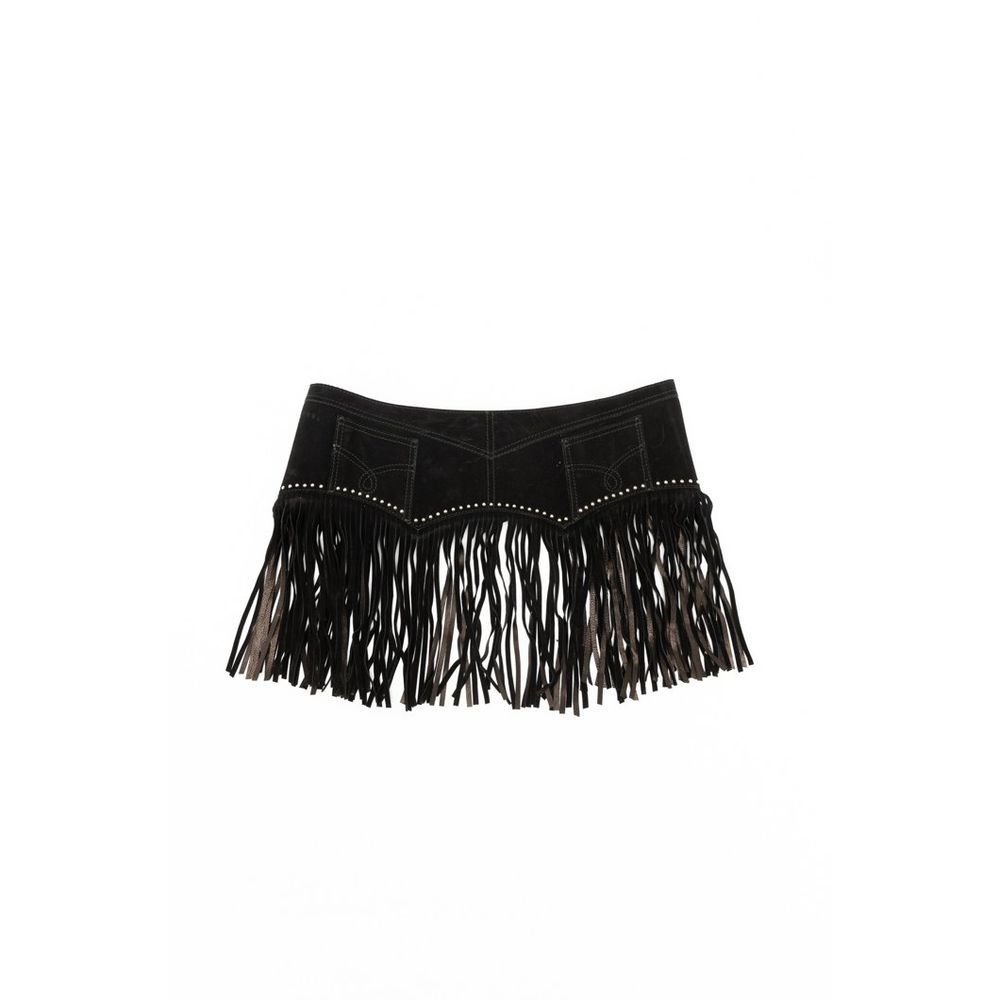 Multicolor Polyester High-Waist Belt