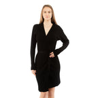 Black Viscose Casual Dress