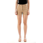Beige Cotton Shorts