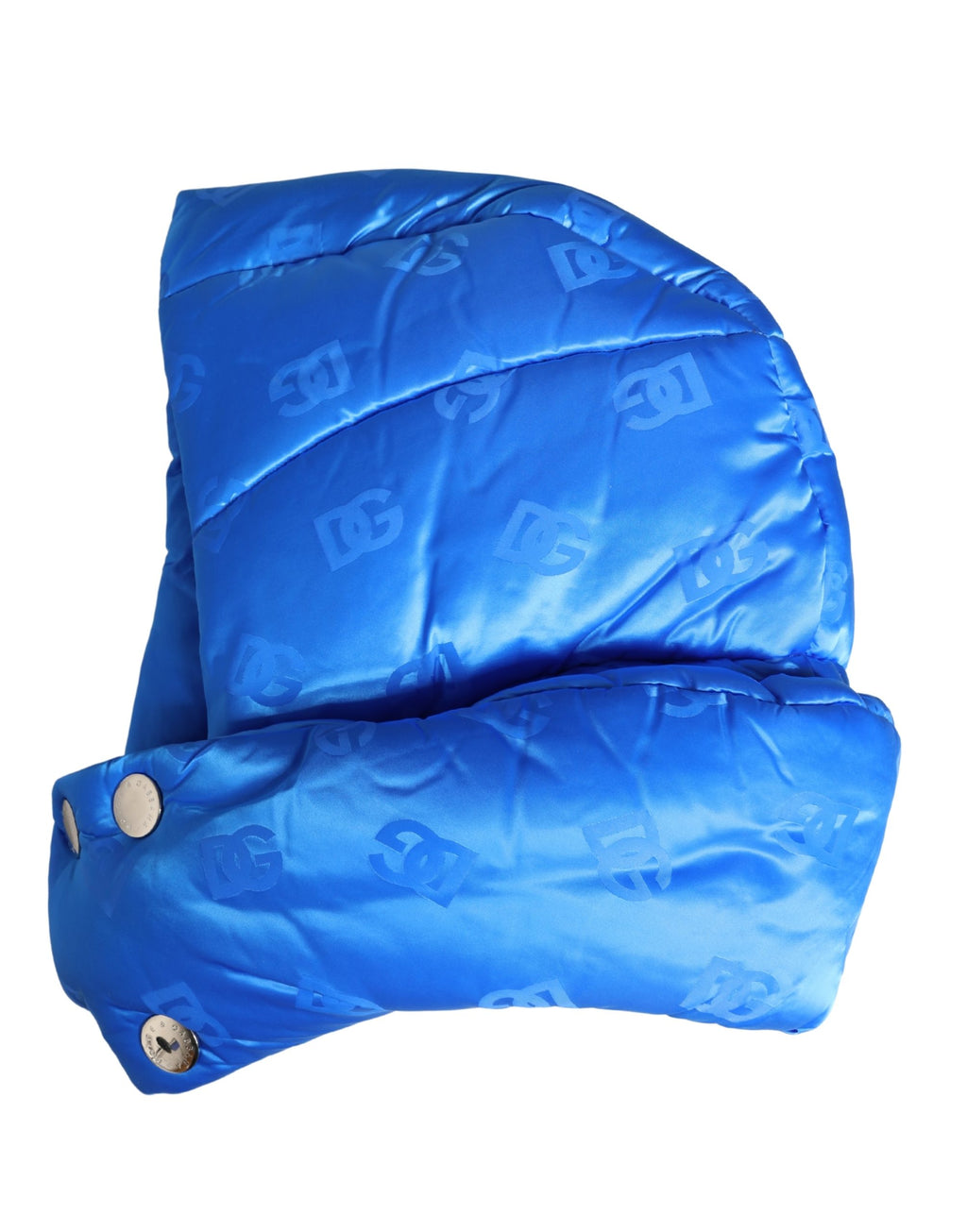 Men Blue Logo Print Whole Head Wrap Capello Hat