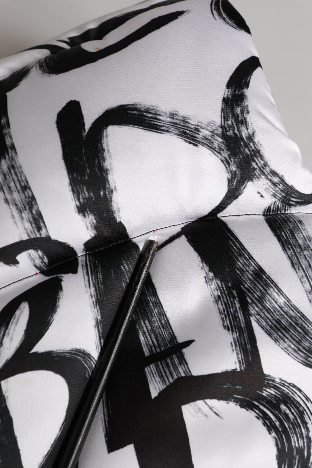 White Logo Print Whole Head Wrap Capello Hat