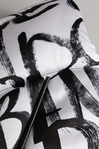 White Logo Print Whole Head Wrap Capello Hat