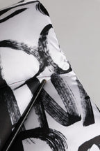 White Logo Print Whole Head Wrap Capello Hat