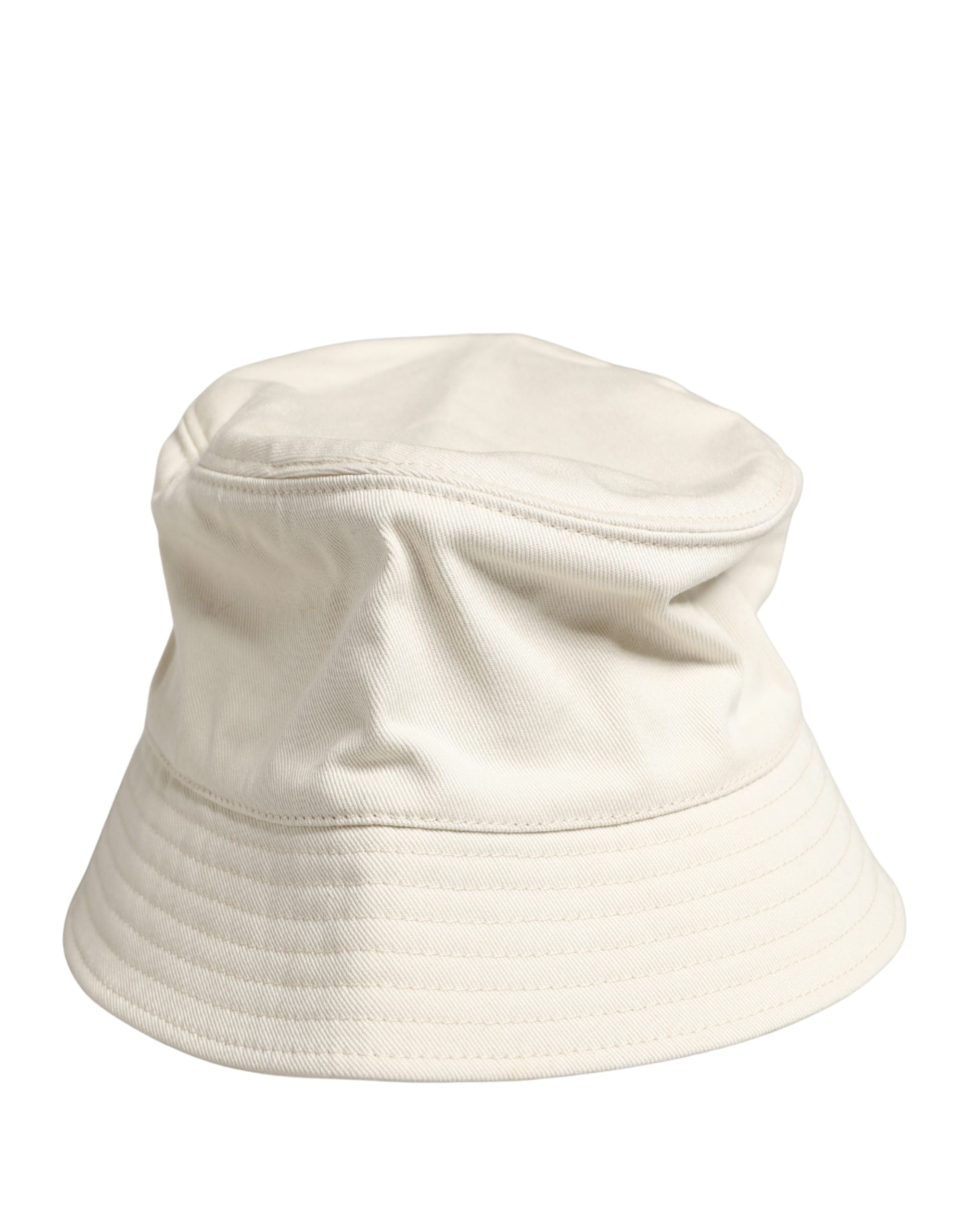Men White Cotton Bucket Fisherman Capello Hat