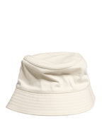 Men White Cotton Bucket Fisherman Capello Hat