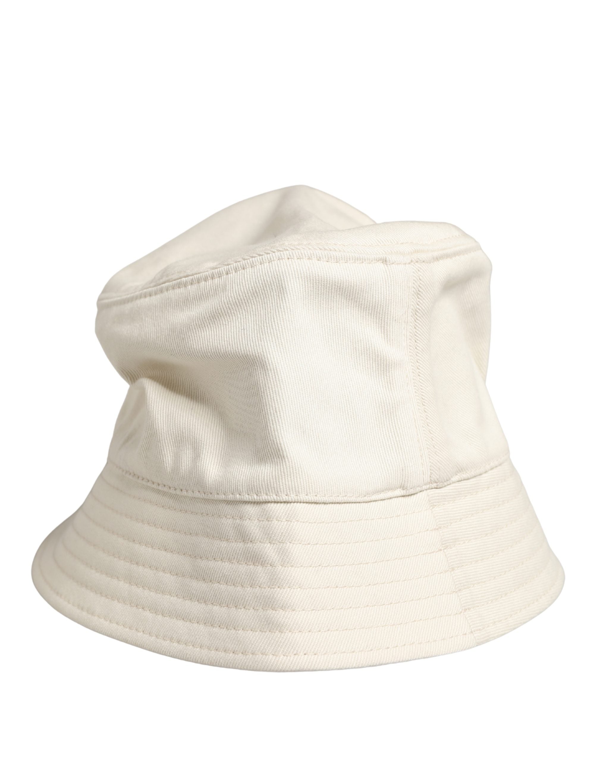 Men White Cotton Bucket Fisherman Capello Hat