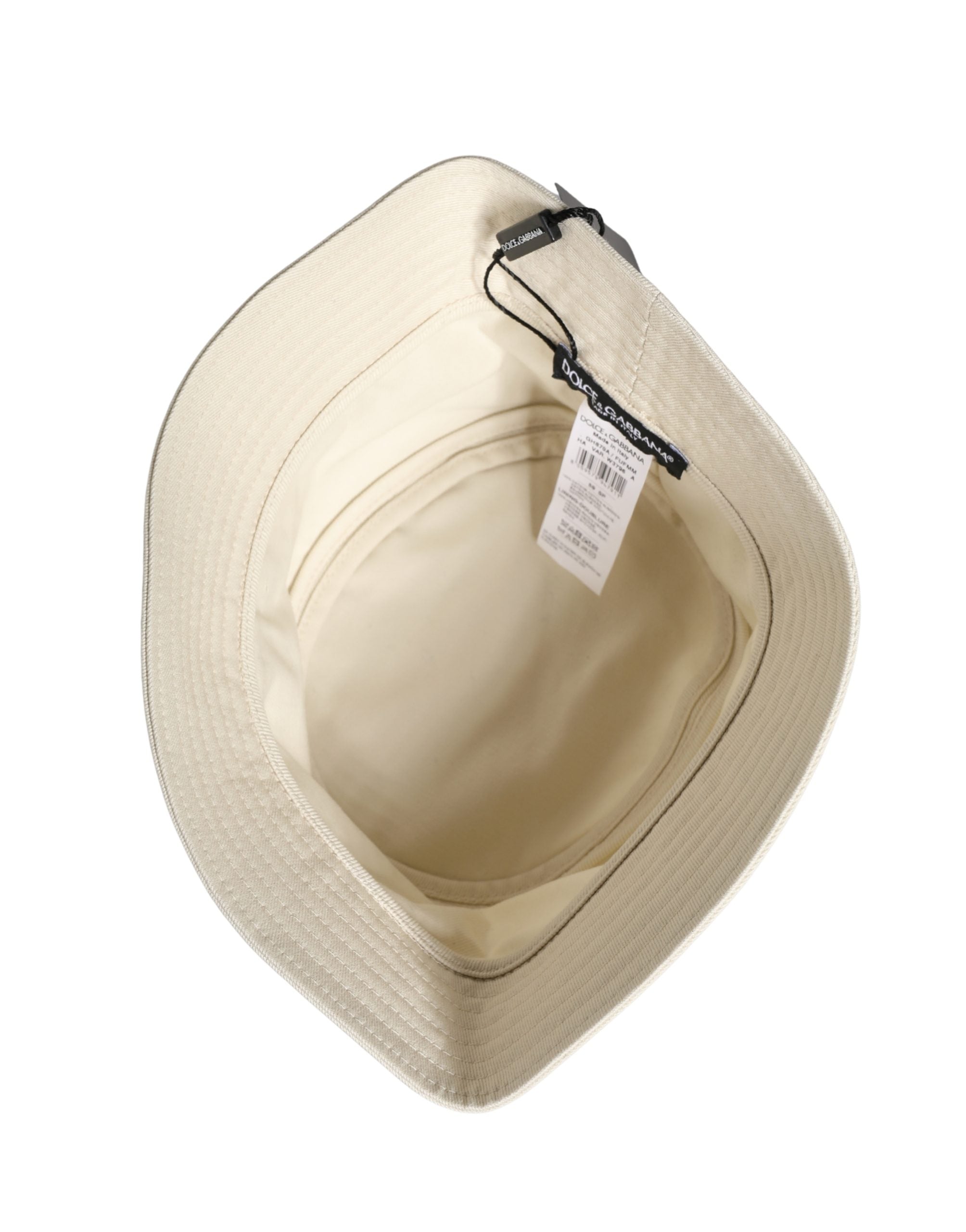 Men White Cotton Bucket Fisherman Capello Hat