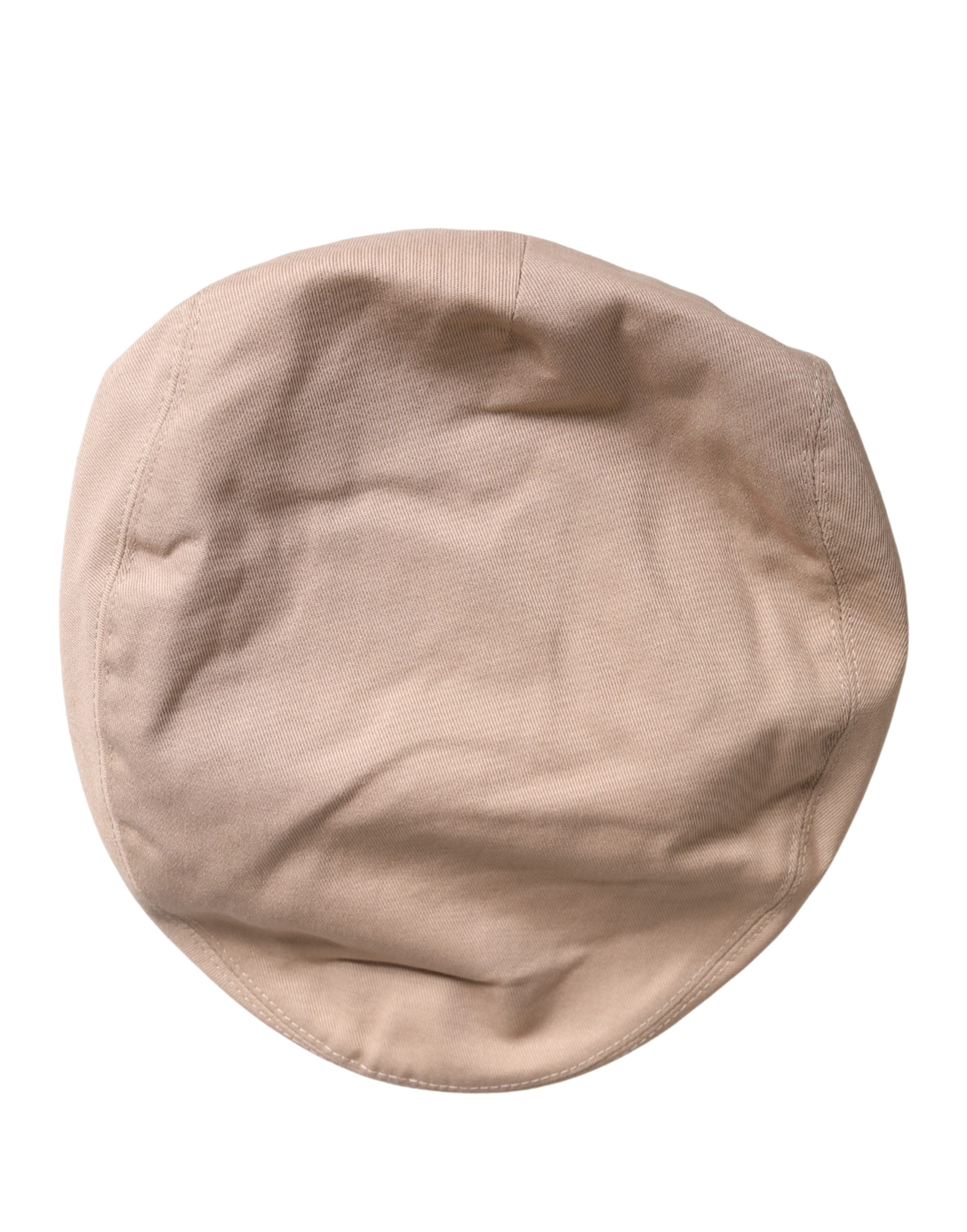 Men Beige Cotton Newsboy Cloth Capello Hat
