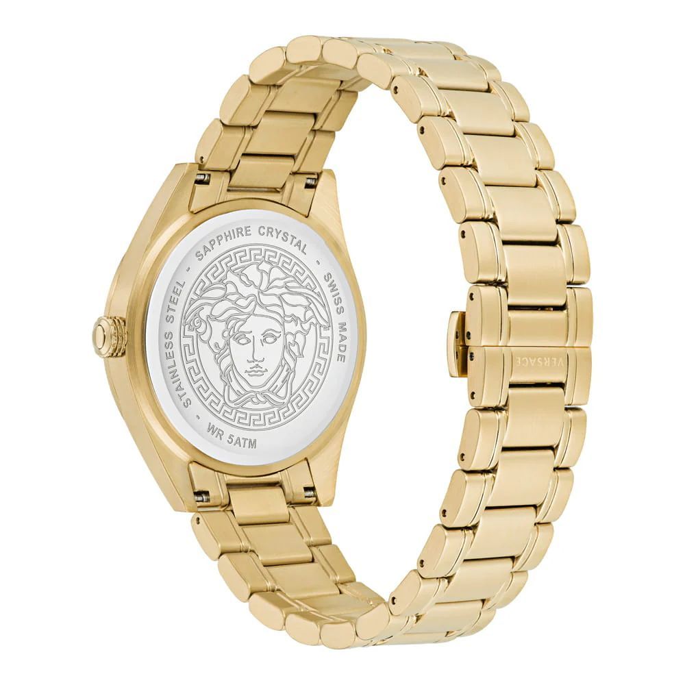 Gold Stainless Steel Dress Watch