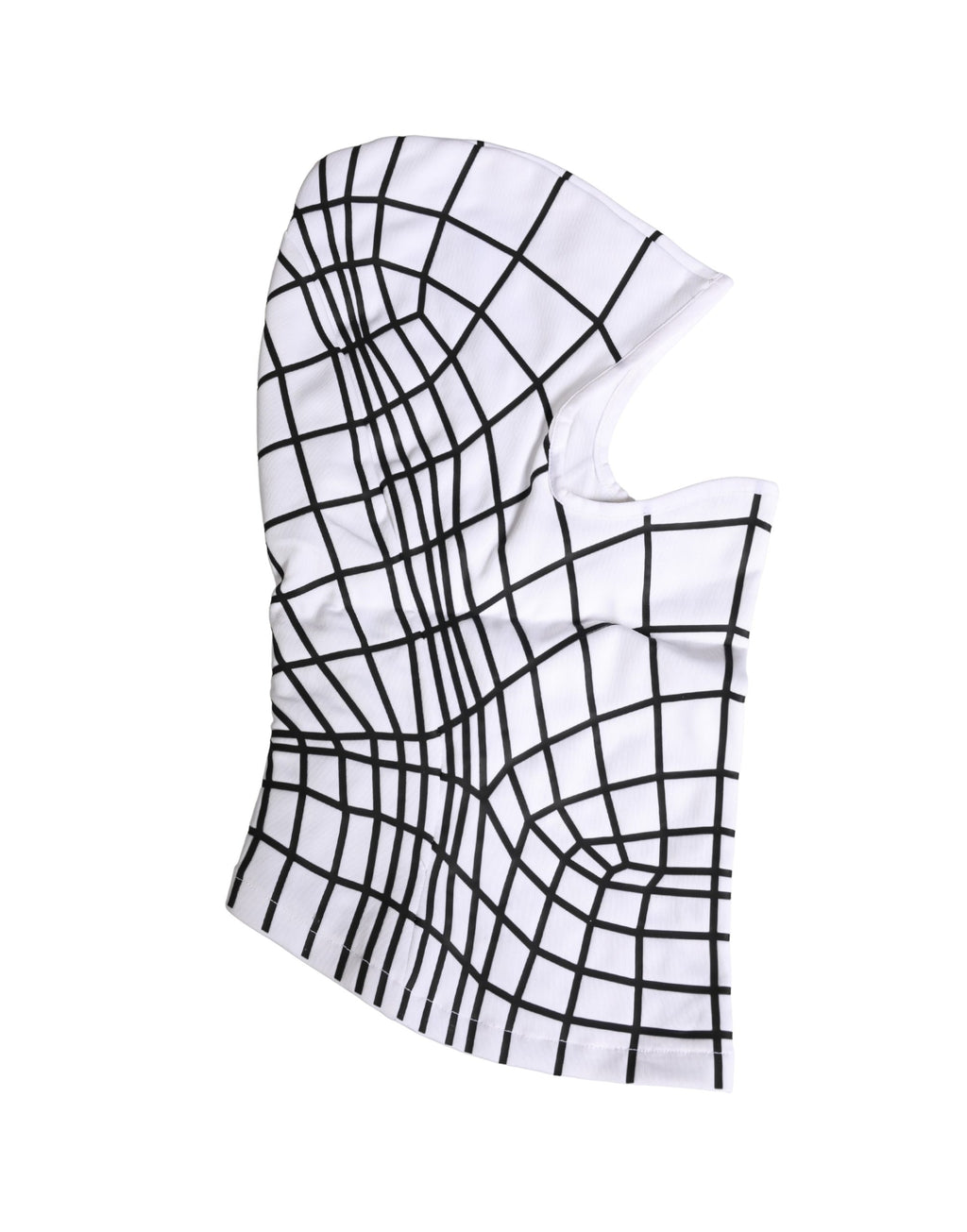 Men White Stripes Nylon Ski Mask Balaclava Hat