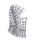 Men White Stripes Nylon Ski Mask Balaclava Hat