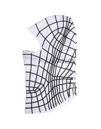 Men White Stripes Nylon Ski Mask Balaclava Hat