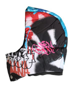 Multicolor Graffiti Whole Head Wrap Capello Hat