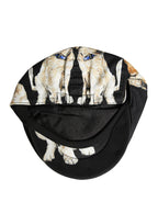 Men Black Dog Cotton Newsboy Cloth Capello Hat