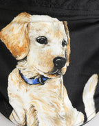 Men Black Dog Cotton Newsboy Cloth Capello Hat