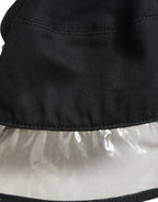 Black Cotton Plastic Fisherman Bucket Capello Hat
