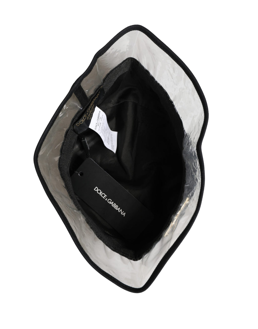 Black Cotton Plastic Fisherman Bucket Capello Hat