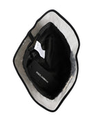 Black Cotton Plastic Fisherman Bucket Capello Hat