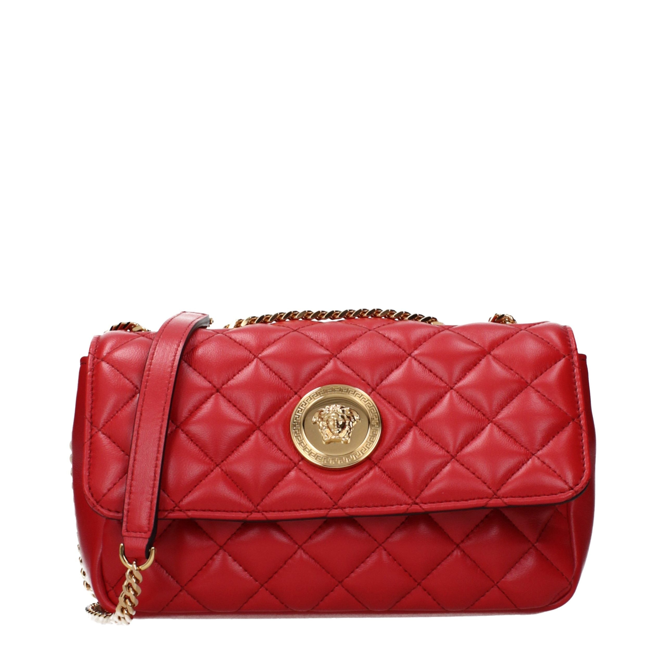 Red Leather Shoulder Bag
