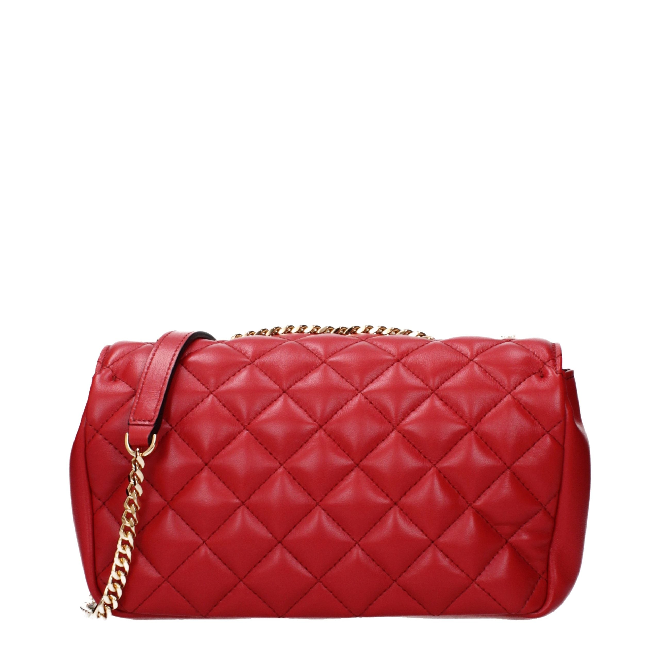 Red Leather Shoulder Bag