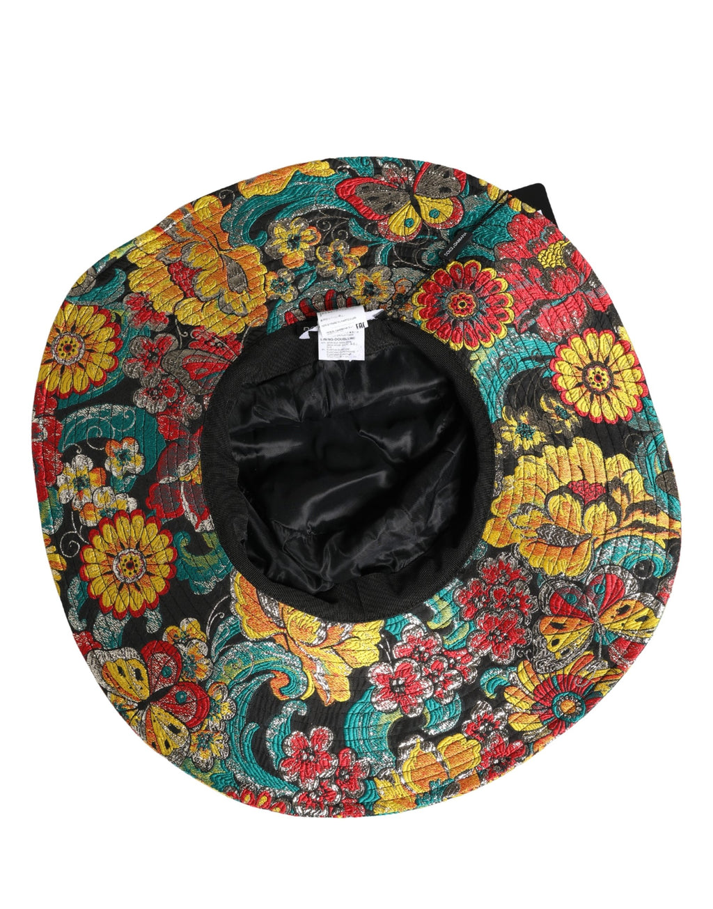 Men Multicolor Brocade Wide Brim Fisherman Capello Hat