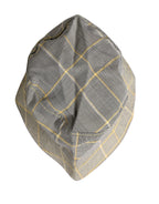 Men Gray Checkered Bucket Fisherman Capello Hat