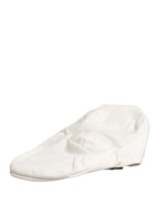 Men White Cotton Blend Newsboy Cloth Capello Hat