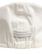 Men White Cotton Blend Newsboy Cloth Capello Hat