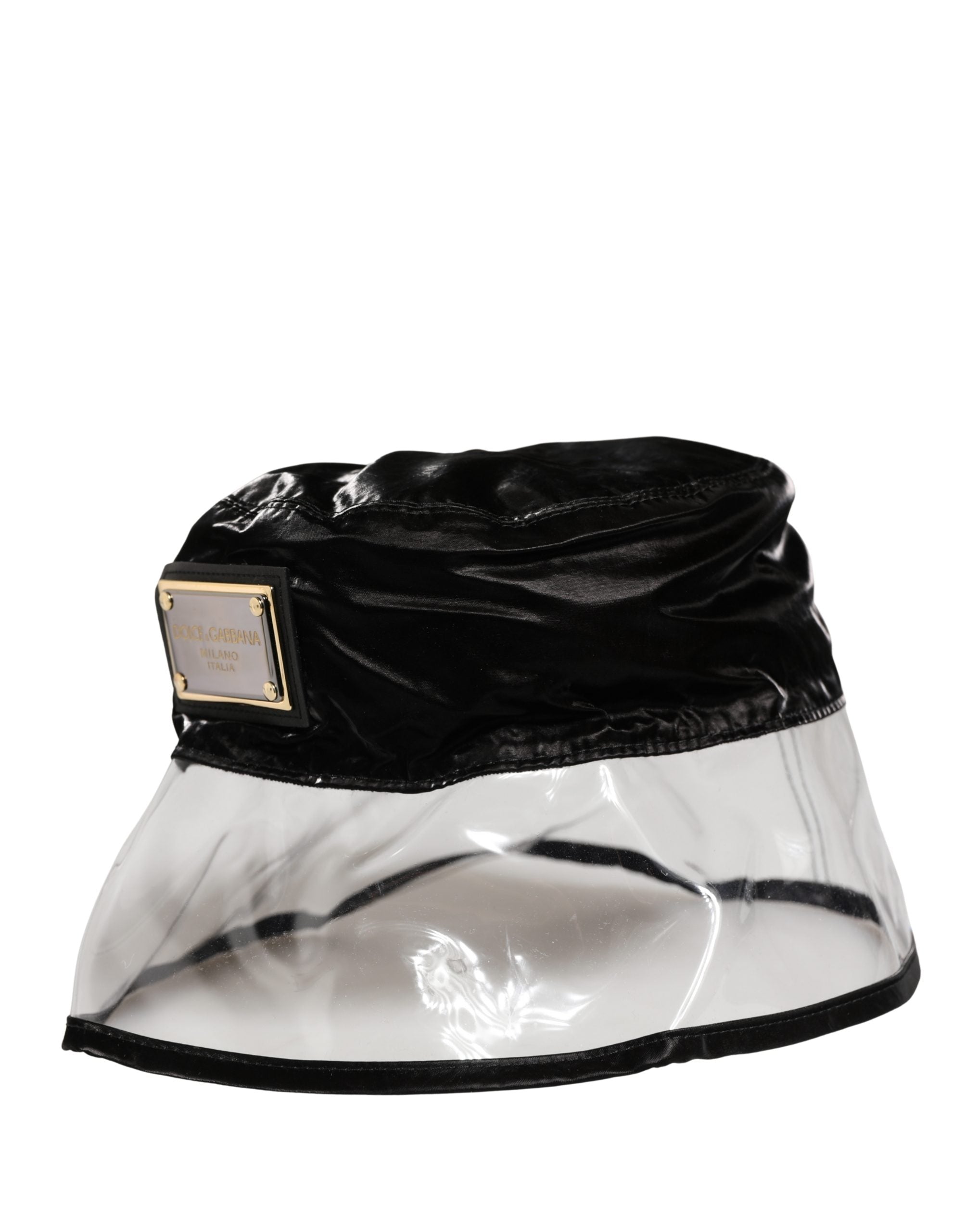 Black Nylon Plastic Fisherman Bucket Capello Hat