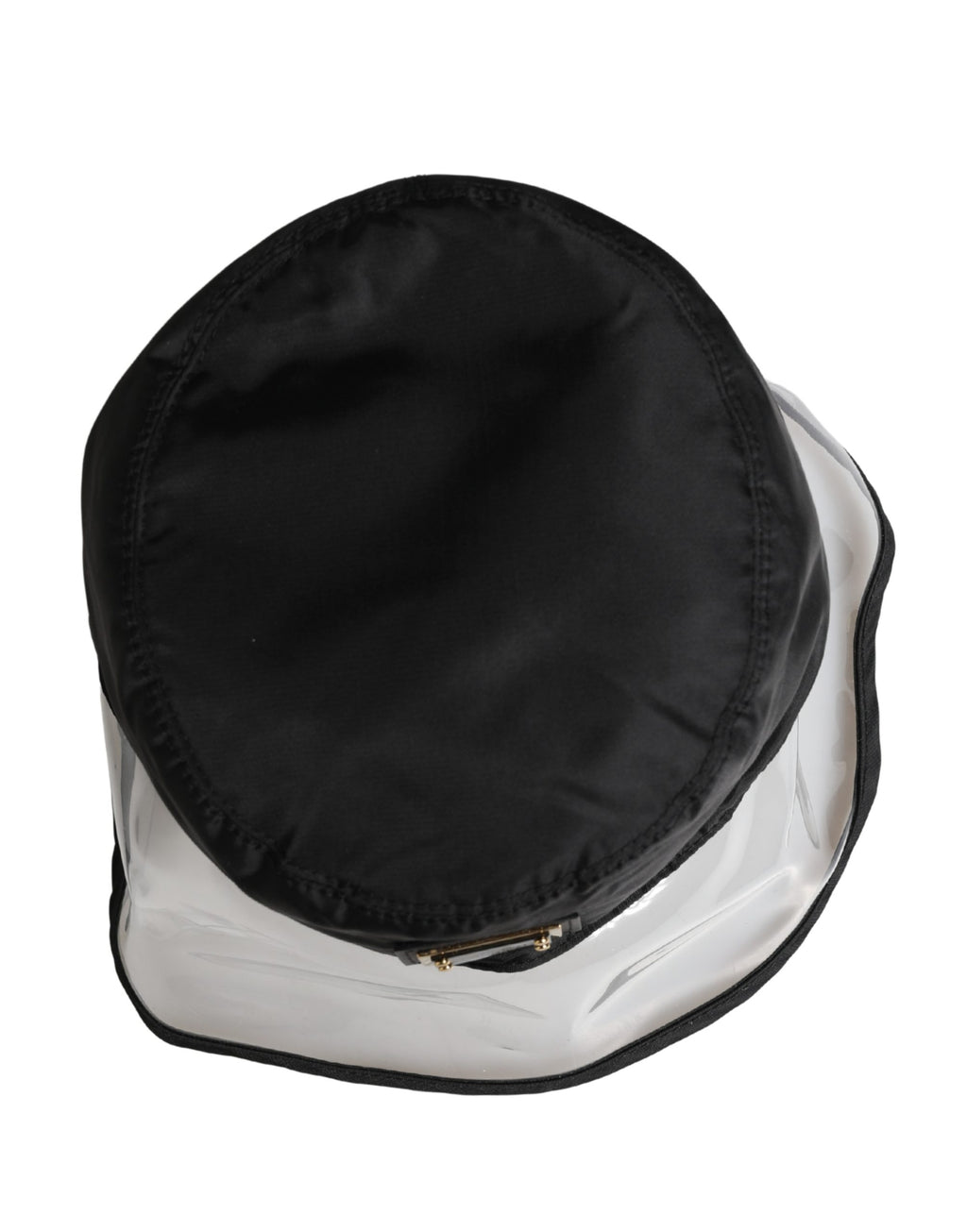 Men Black Plastic Fisherman Bucket Capello Hat