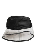 Men Black Plastic Fisherman Bucket Capello Hat
