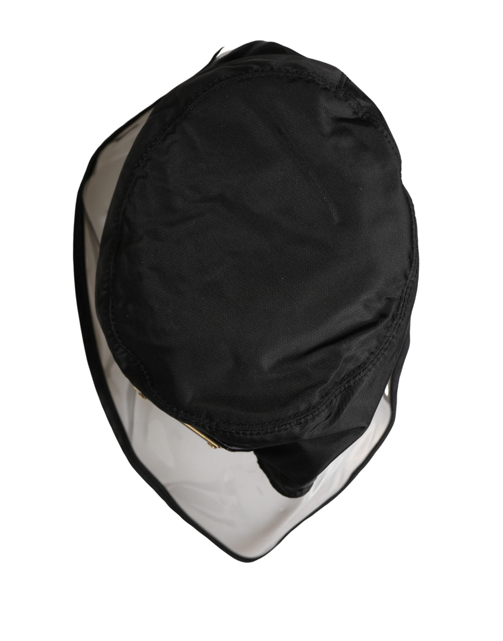Men Black Plastic Fisherman Bucket Capello Hat